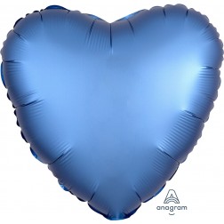 Standard Satin Luxe Azure Heart