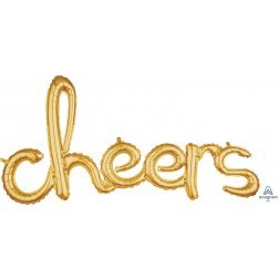 Script Phrase "Cheers" Gold