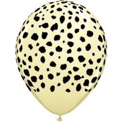 11" Cheetah Spots Ivory Silk 50Ct