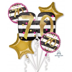 Bouquet Pink & Gold Milestone 70