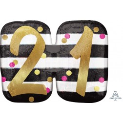 SuperShape Holographic Pink & Gold Milestone 21