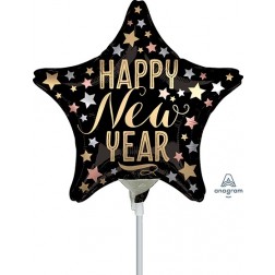 9" Satin New Year
