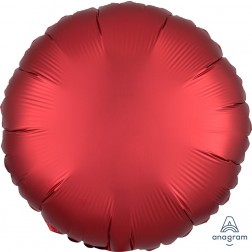 Standard Satin Luxe Sangria Circle  (Flat)