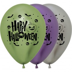 11" Happy Halloween Reflex Assortment (50pcs)
