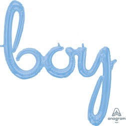 CI: Script Phrase Boy Pastel Blue