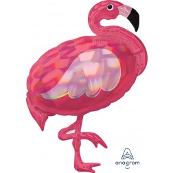 SuperShape Holographic Iridescent Pink Flamingo