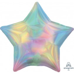 Standard Holographic Iridescent Pastel Rainbow Star