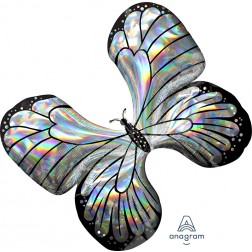 SuperShape Holographic Iridescent Butterfly
