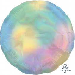 Standard Holographic Iridescent Pastel Rainbow Circle  (Flat)