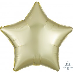 Standard Satin Luxe Pastel Yellow Star  (Flat)