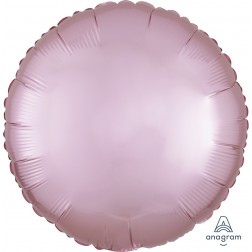 Standard Satin Luxe Pastel Pink Circle