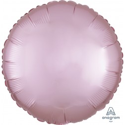 Standard Satin Luxe Pastel Pink Circle  (Flat)