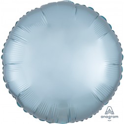 Standard Satin Luxe Pastel Blue Circle