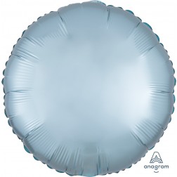 Standard Satin Luxe Pastel Blue Circle  (Flat)