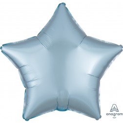 Standard Satin Luxe Pastel Blue Star  (Flat)
