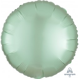 Standard Satin Luxe Mint Green Circle