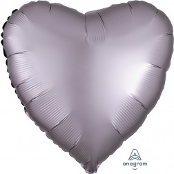 Standard Satin Luxe Greige Heart  (Flat)