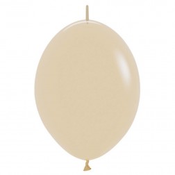 12" Fashion White Sand Link-O-Loons (25pcs)