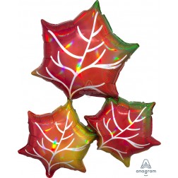 SuperShape Holographic Iridescent Leaves