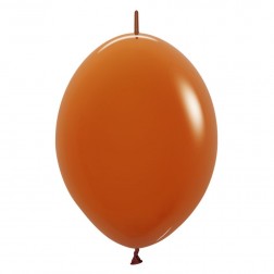 12" Fashion Sunset Orange Link-O-Loons (25pcs) Sempertex Balloons
