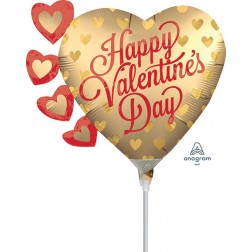 MiniShape Satin Infused Pretty Gold Hearts