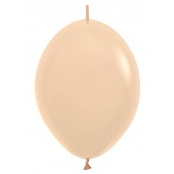12" Pastel Matte Malibu Peach Link-O-Loons (25pcs)
