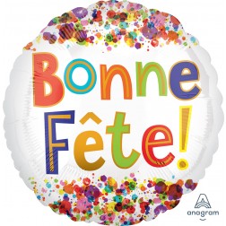 Standard Bonne Fete Watercolor Dots