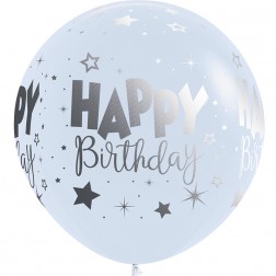 36" HBD Fantasy White (2pcs)
