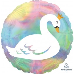 Standard Holographic Iridescent Pastel Swan
