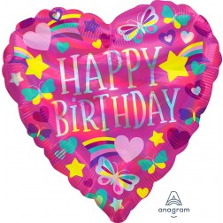 Standard Holographic Iridescent HBD Rainbow Hearts