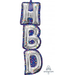 SuperShape HBD Balloon Letters