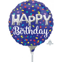 4" HBD Balloon Letters 