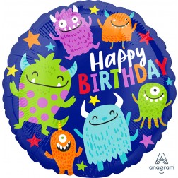 Standard Happy Little Monsters Birthday 