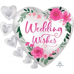 SuperShape Satin Wedding Wishes