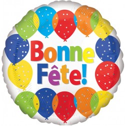 9" Bonne Fete Balloons