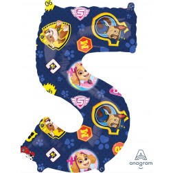 Mid-Size Shape 26" Paw Patrol Number 5 