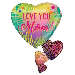SuperShape Tropical Mom Floating Hearts