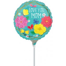 4" Mom Pretty Flowers & Butterflies