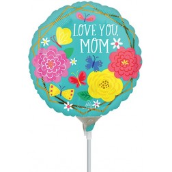 9" Mom Pretty Flowers & Butterflies