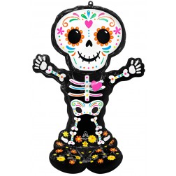 CI: Airloonz Large Day of the Dead Standing Skeleton