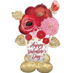 Airloonz HVD Satin Painted Flowers