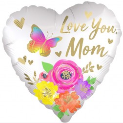 Jumbo Love You Mom Satin Floral