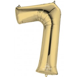 SuperShape Numbers: 7 White Gold