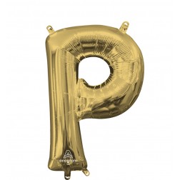 MiniShape Letter P White Gold