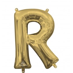 MiniShape Letter R White Gold