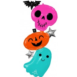 Multi-Balloon Colourful & Creepy Halloween Characters
