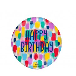 Clearz Printed Painterly Happy Birthday