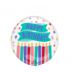Clearz Printed Happy Birthday Candles