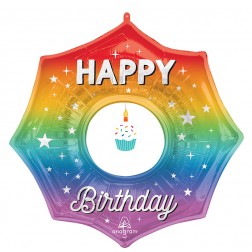 SuperShape Cupcake Happy Birthday