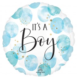 Jumbo Baby Boy Blue Watercolor